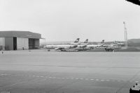 Swissair's Douglas DC-10 fleet on the ground at Zurich-Kloten