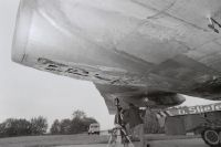 Belly landing of the Czech Tupolev-124, OK-TEB at Zurich-Kloten on 18.8.1970