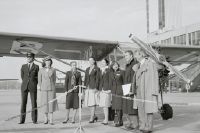 Christening of the McDonnell Douglas DC-9-81, HB-INL the name "Jura" in Basel-Mulhouse