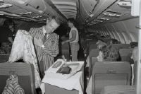 Tax-free sale in the cabin of an Airbus A310 of Swissair