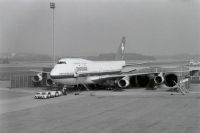 McDonnell Douglas DC-10-30, HB-IHC "Lucerne" at the muffler of the stationary engine in Zurich-Kloten