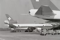 McDonnell Douglas DC-10-30, HB-IHH "Basel-Stadt" on the ground in Zurich-Kloten