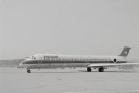 McDonnell Douglas DC-9-81, HB-INC "Thurgau" on the ground in Zurich-Kloten
