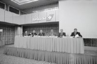 Swissair annual press conference in Zurich and Geneva