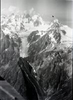 Aiguille d'Argentière, Aiguille du Chardonnet, Glacier de Saleina from N. E. from 3600 m