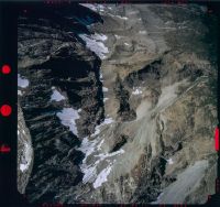 Val d'Arolla, Pointe des Genevois, Glacier de la Tsa, view to the south (S)