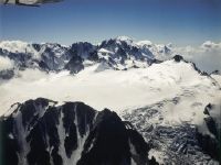 Pointe d'Orny, Petite Pointe d'Orny, Glacier du Trient, Mont Blanc, looking southwest (SW)