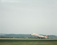 Swissair's McDonnell Douglas DC-9-32 taking off from Zurich-Kloten