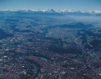 Bern with Alps