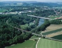 Andelfingen, Kleinandelfingen, Thur bridges, view to southwest (SW)