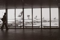 View from inside Terminal B at Zurich-Kloten