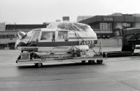 Transport of the helicopter F-CDXB to Hong Kong aboard the Boeing 747-357 Combi in Zurich-Kloten