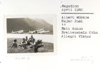 Magadino April 1940, Albert Würmle, Gujer Jost, ?, Matt Anton, Breitenstein Othmar, Allegri Viktor