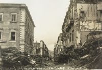 Rovine di Messina, Via Garibaldi e Banco Sicilia (28 Dic. 1908)