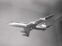 Swissair model airplane, type Convair 880