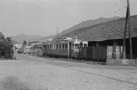 Locarno, Sant'Antonio station, FART railcar ABDe 4/4 No. 2 and high side car L 1014