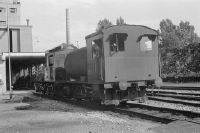 Schlieren, gas works, GWZ storage locomotive E3/3 3 No. 1 and GWZ steam locomotive T2/2 1 No. 3