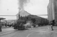 Winterthur, Tössfeldstrasse, SLM works steam locomotive no. 1 with freight wagon
