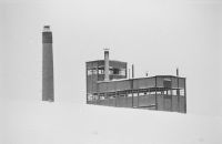Winterthur, in winter, Rietersiedlung, gasworks, SLM
