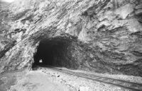 Salgesch, SBB single-track line, approx. railroad kilometer 113.7, east portal of the Varonne tunnel