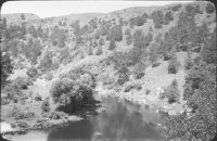 Czechoslovakia, Mohelns Moravia, Jihlavka river with washerwomen