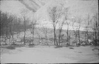 Flood 1951, flooding of the Vedeggio on 8.8. on the right valley slope below Taverne