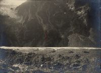 Lower Grindelwald glacier, cross section 1, photo taken from station A to station B, 1.10.1921, 13.30 h