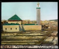 Fez, Karouïne mosque and souk roofs