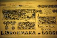 Lodz, textile factories, letterheads, workers' houses