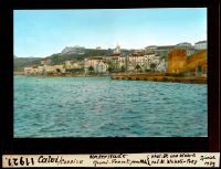 Calvi, Corsica, lower town quay front, from the molo