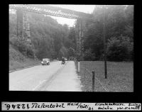 Railroad bridge over the Jona and road near Tiefentobel