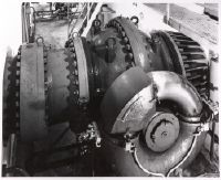 Annular piston ball valve in the valve chamber of a hydropower plant