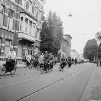 The Hague, cyclist column