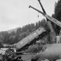 Train accident Rhaetian Railway Fideris (GR)