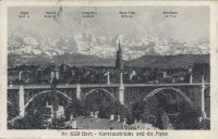 Bern, Kornhaus Bridge and the Alps