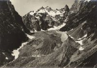 Langue terminale et front du Glacier Noir, 11 août 1932
