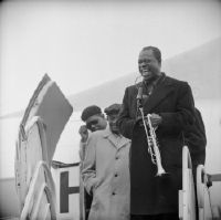 Louis Armstrong in Kloten (playing the alphorn)
