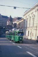 Basel, Steinenberg, BVB Be 4/6 611 "Duewag" in double traction, line 14