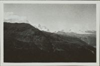 Breithorn, Klein Matterhorn, Theodulpass, in the foreground Riffelalp