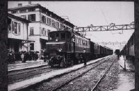 Chiasso, SBB station Chiasso, SBB loco Ae 3/6 10307 with train, 1922/1923