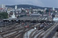 Zurich, main station and national museum, overview