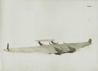 The model of the planned Junkers giant airplane J 1000 and the giant double-flight boat