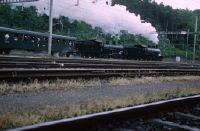 Arth-Goldau, railroad station, steam extra train
