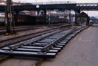 Winterthur, marshalling yard, Wylandstrasse overpass and turnout for installation
