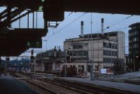Winterthur, railroad station, view against the Sulzer boiler house