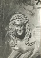 Human figure as knob, youthful female head with hood