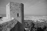 Palma de Mallorca and tower of Castell de Bellver