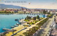 Genève, Quai et Pont du Mont Blanc