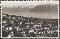 Lausanne et les Alpes, vue d'avion
