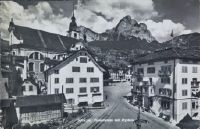 Schwyz, main square with myths